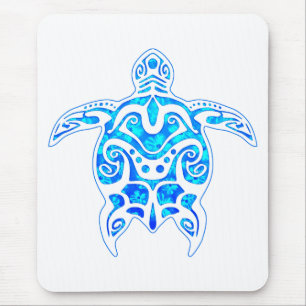 Mousepad Tartaruga tribal azul legal