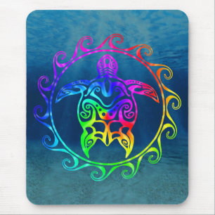 Mousepad Tartaruga Tribal Colorida
