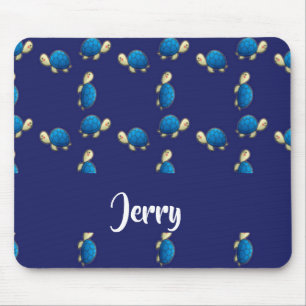 Mousepad tartarugas azuis