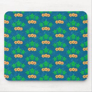 Mousepad Tartarugas Verdes Tribais do Mar Honu Havaiano