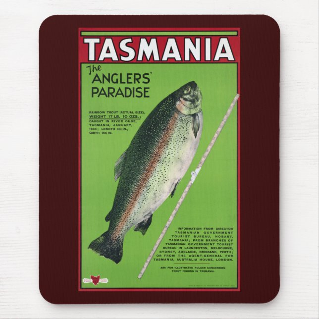 Mousepad Tasmânia ~ O Paraíso do Anglês (Frente)