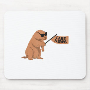 Mousepad Tatu Fake Notícias Marmota Influenciador Mídia Soc
