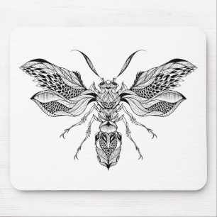 Mousepad Tatuagem da Abelha-Vespa