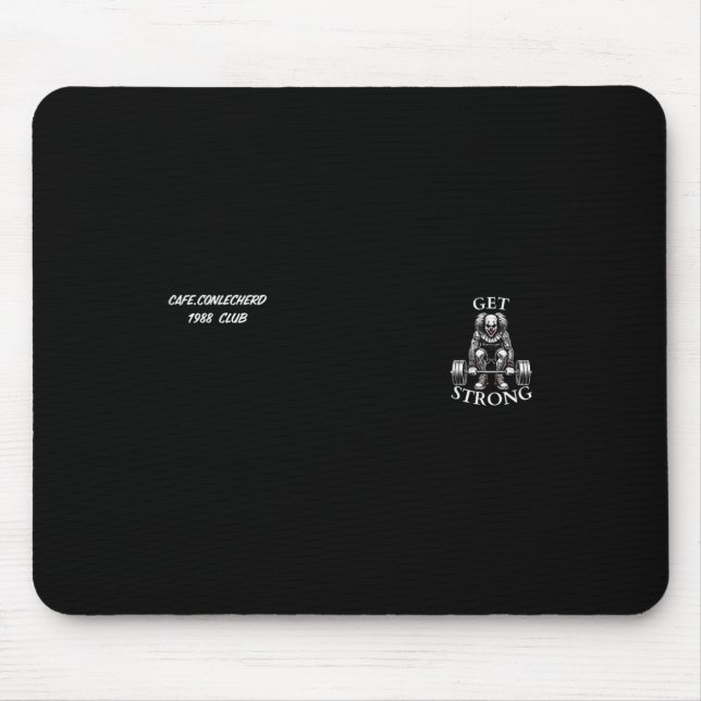 Mousepad Tatuagem de Levantamento de Peso de Palhaço Irrita (Frente)
