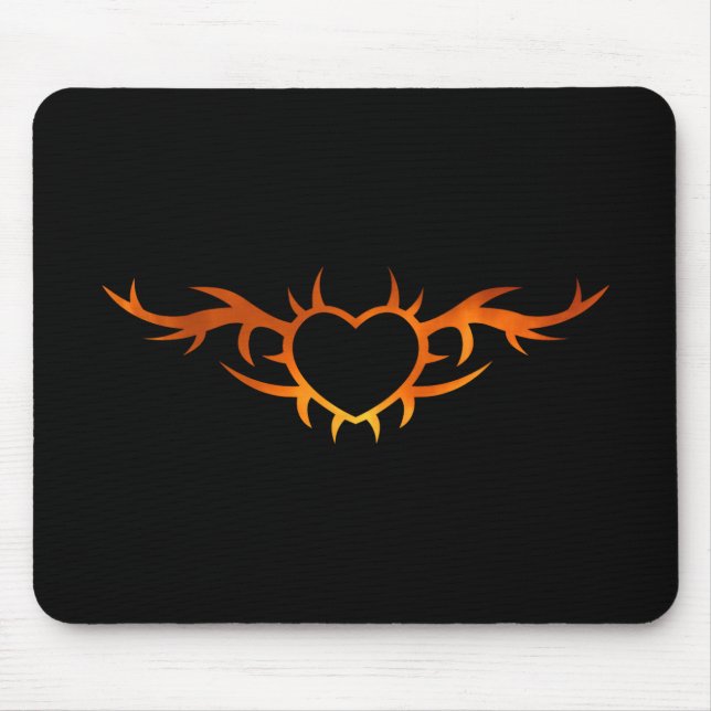Mousepad Tatuagem do coração (Frente)