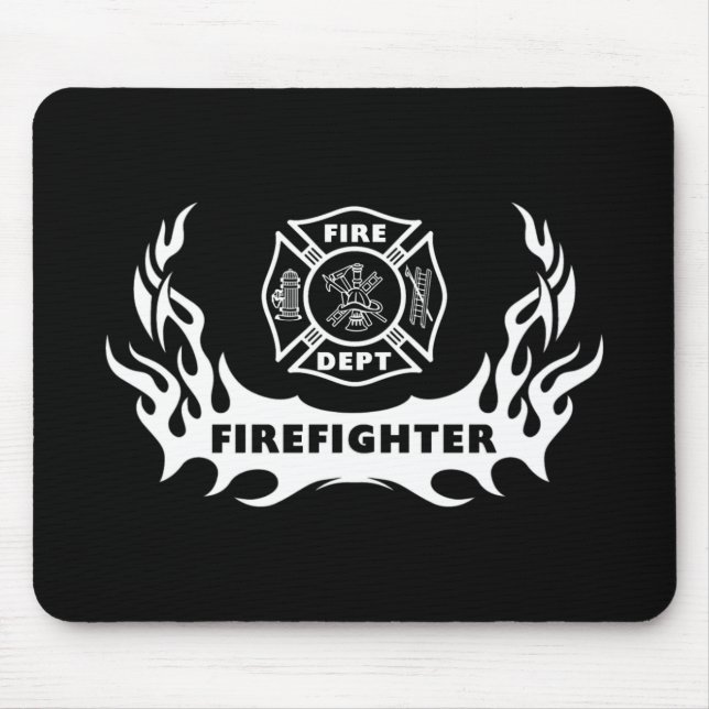 Mousepad Tatuagem do sapador-bombeiro (Frente)