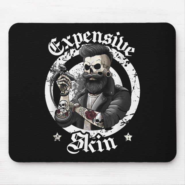 Mousepad Tatuagem local com tinta engraçada na pele (Frente)