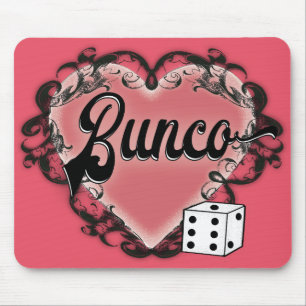 Mousepad tatuagem no coração do bunco