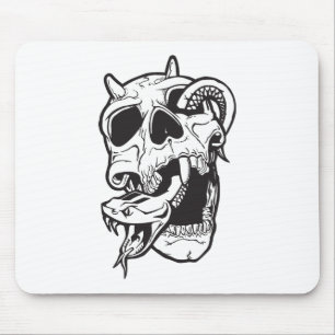 Mousepad Tatuagem no crânio