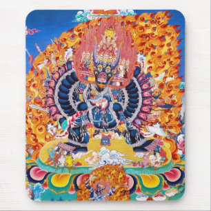 Mousepad Tatuagem oriental legal do deus da morte de