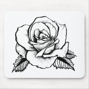 Mousepad tatuagem rosa