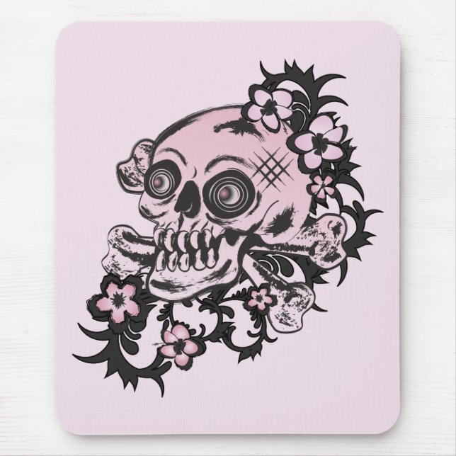 Mousepad Tatuagem Rosa (Frente)
