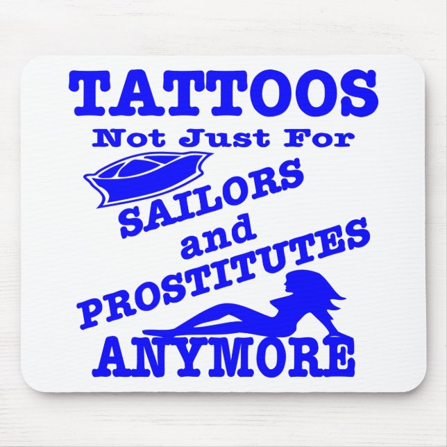 Mousepad Tatuagens não apenas para marinheiros & prostituta (Frente)