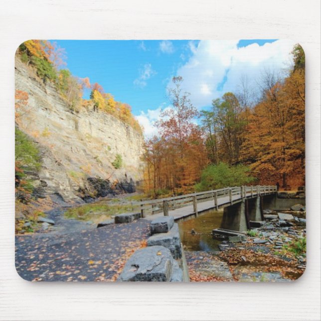 Mousepad Taughannock cai parque estadual (Frente)