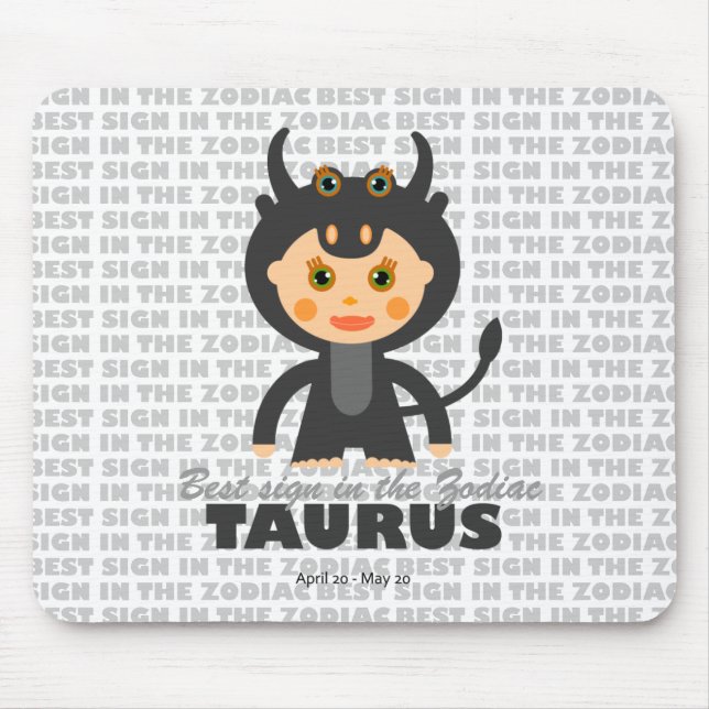 Mousepad Taurus Zodiac para Crianças (Frente)