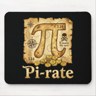 Mousepad Taxa dia pirata 314 matemática torta de matemática