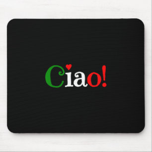 Mousepad Tchau! Saudação Nas Cores Da Bandeira Italiana - F