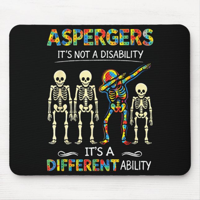 Mousepad TEA Asperger Não é uma Deficiência é Diferente (Frente)