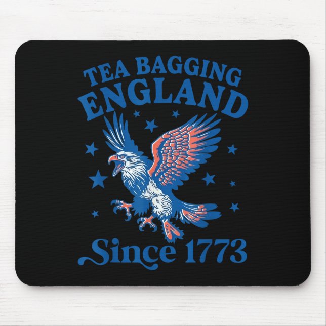 Mousepad Tea Bagging England Since 1773 Patriotic Eagle 4th (Frente)