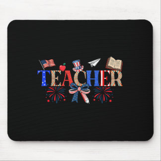 Mousepad Teacher Patriotic 1776 Independence Day