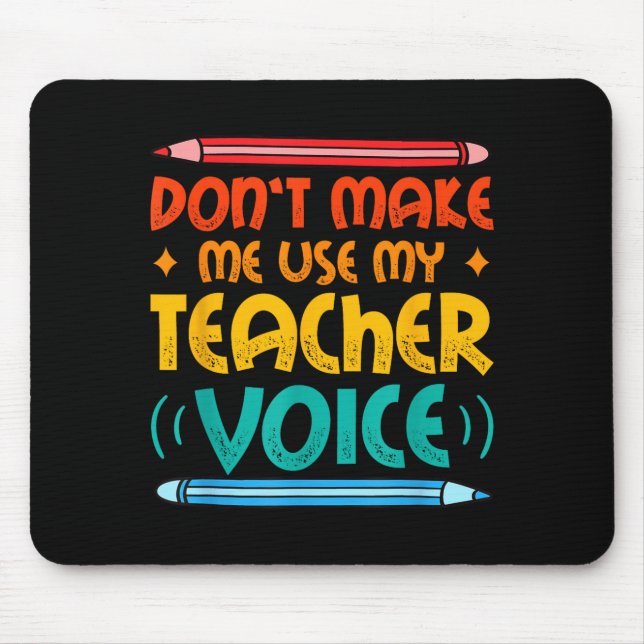 Mousepad Teacher Voice Teacherlife Primary School Teacher  (Frente)