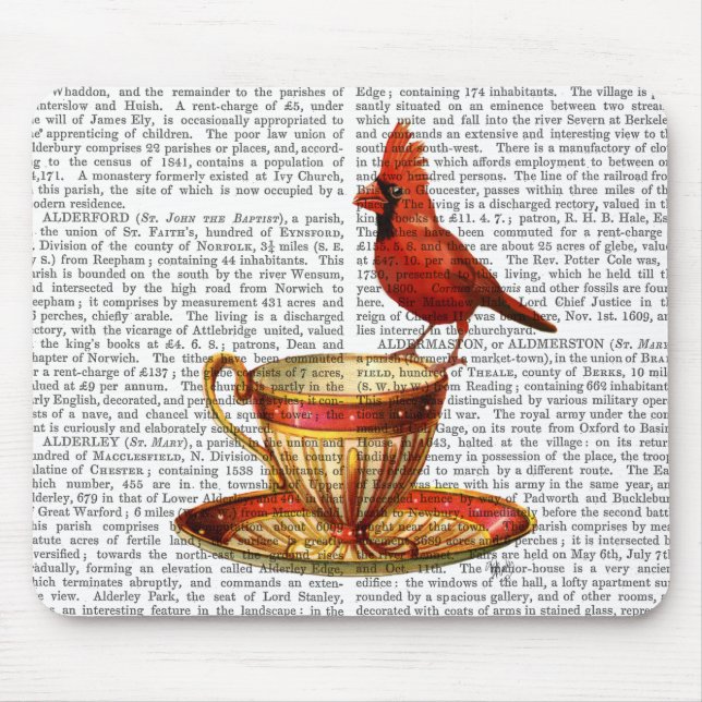 Mousepad Teacup E Cardinal Vermelho (Frente)
