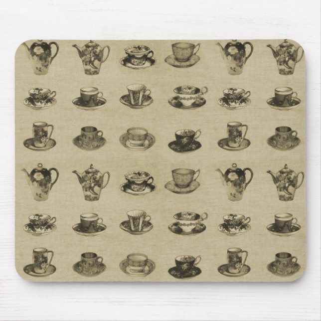 Mousepad Teacups do vintage (Frente)