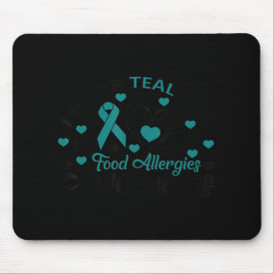 Mousepad Teal Bonito Para Alergias À Comida Presente De Con