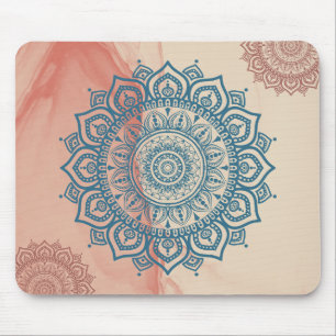 Mousepad Teal Mandala com o fundo do Sandy Rock