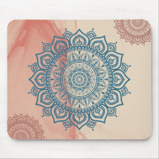 Mousepad Teal Mandala com o fundo do Sandy Rock