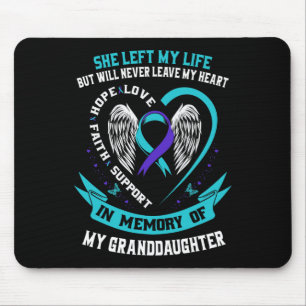 Mousepad Teal Purple Suicídio Sensibilização para a neta Me