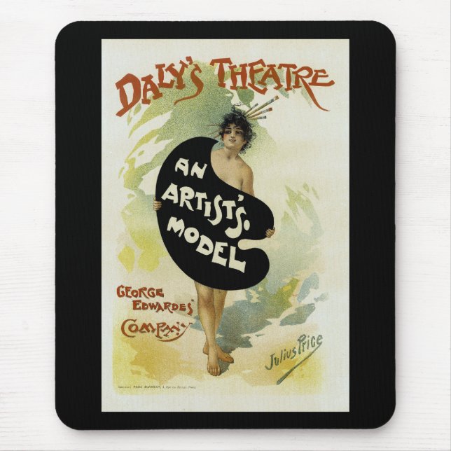 Mousepad Teatro de Daly ~ Um Modelo de Artista (Frente)
