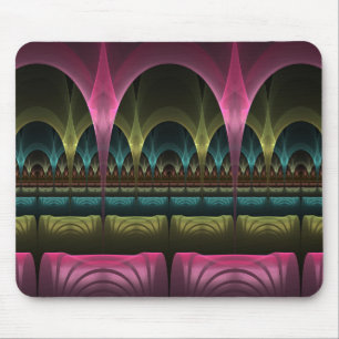 Mousepad Teatro de Fantasia, Abstrato de Arte Fractal Color