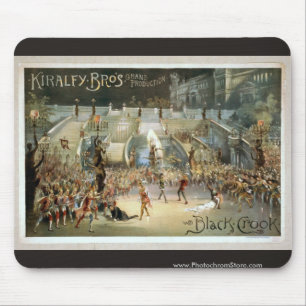 Mousepad "Teatro do vintage do trapaceiro preto" de Kiralfy