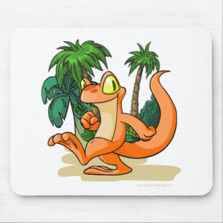 Mousepad Techo alaranjado em uma procura da ilha do
