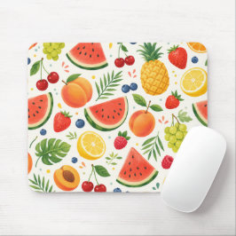 Mousepad Tecido de Padrão de Frutas de Verão | Melancia Tro