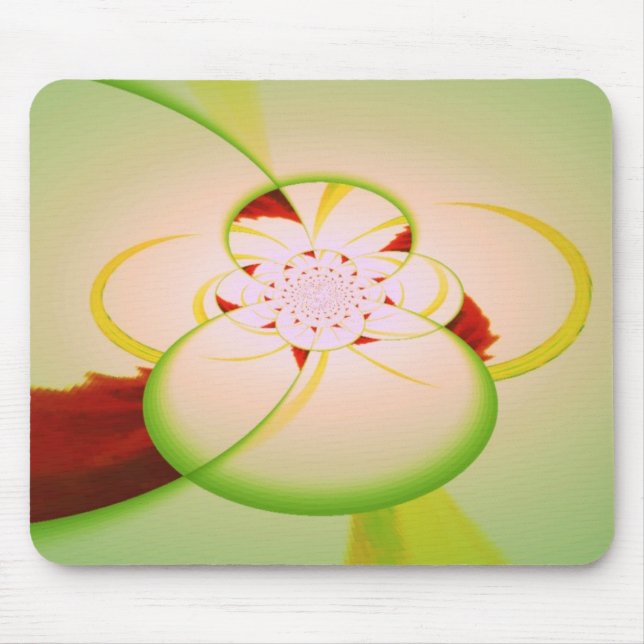 Mousepad Tecido do rato caleidoscópio - Design abstrato (Frente)