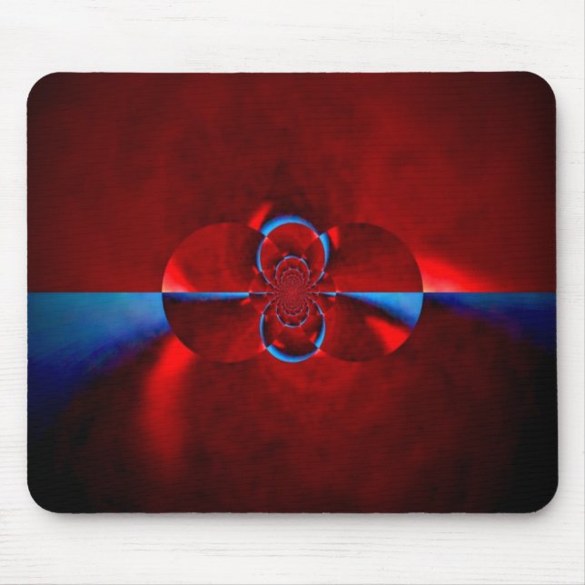 Mousepad Tecido do rato caleidoscópio - Design abstrato (Frente)