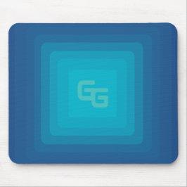 Mousepad Tecido estético verde e azul do mouse