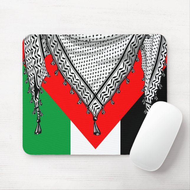 Mousepad Tecido Tradicional do Keffiyeh Scarf Palestino (Com mouse)