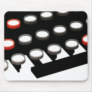 Mousepad Teclado de máquina de escrever antiquado do