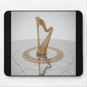 Mousepad Teclado de Rato Harpa Dourada Real