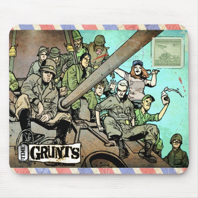 Mousepad Teclado do rato de Grunts de Tempo (Frente)