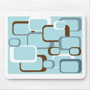 Mousepad teclado do rato retro azul claro