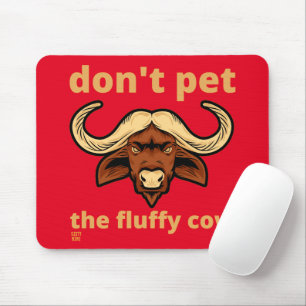 Mousepad teclado engraçado "FLUFFY COW"