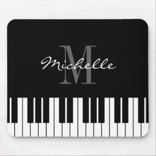 Mousepad Teclas monogramas de rato para pianista