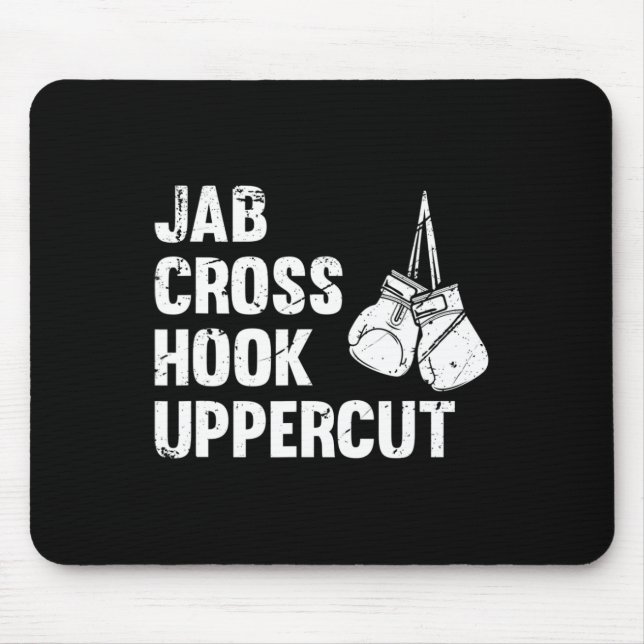 Mousepad Técnica de Combinação de Boxing de Corte Superior  (Frente)