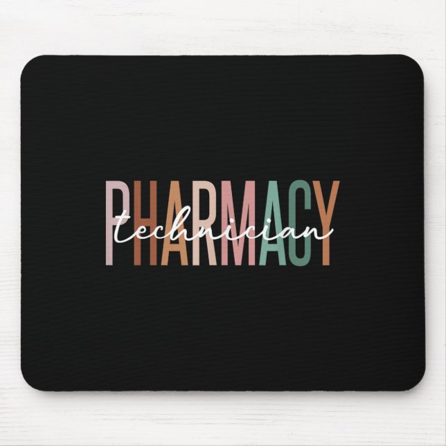 Mousepad Técnico de Farmácia Farmacêutico Certificado Pharm (Frente)