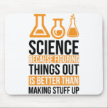 Mousepad Técnico de laboratório do Science Lab<br><div class="desc">Ciência Porque Descobrir As Coisas É Sempre Melhor Que Coisas De Fazer.</div>