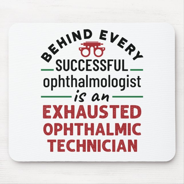 Mousepad Técnico Oftálmico Escavado Engraçado (Frente)